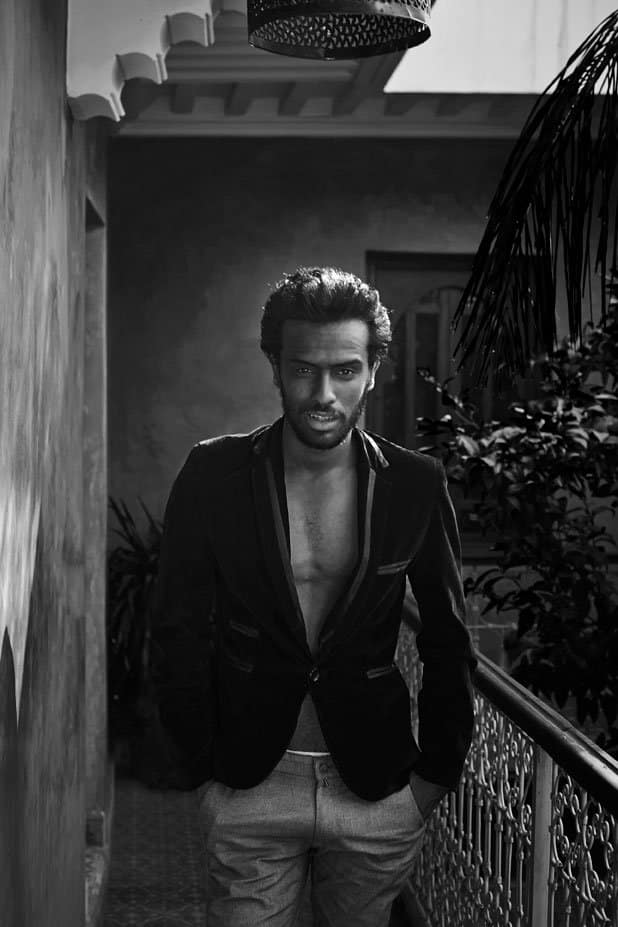 shooting test photo homme à Marrakech en noir et blanc Jean Christophe Lagarde Photographe