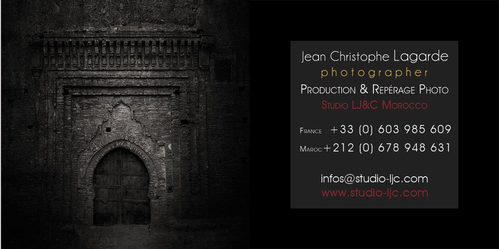 Coordonnées Production Photo et repérage photo au Maroc Studio LJ&C